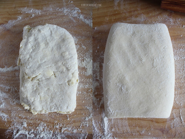 domowe ciasto francuskie - składanie