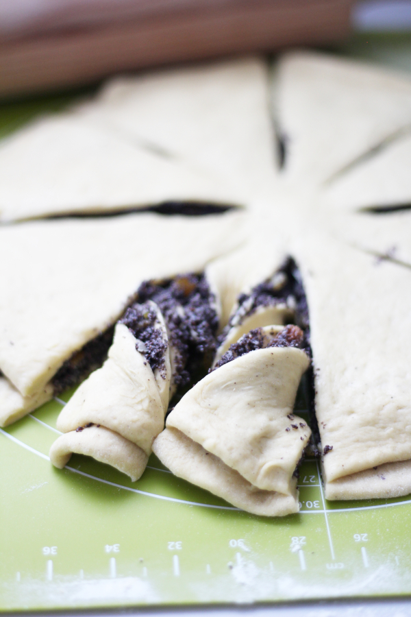 drożdżowa gwiazda zawijanie etap 3